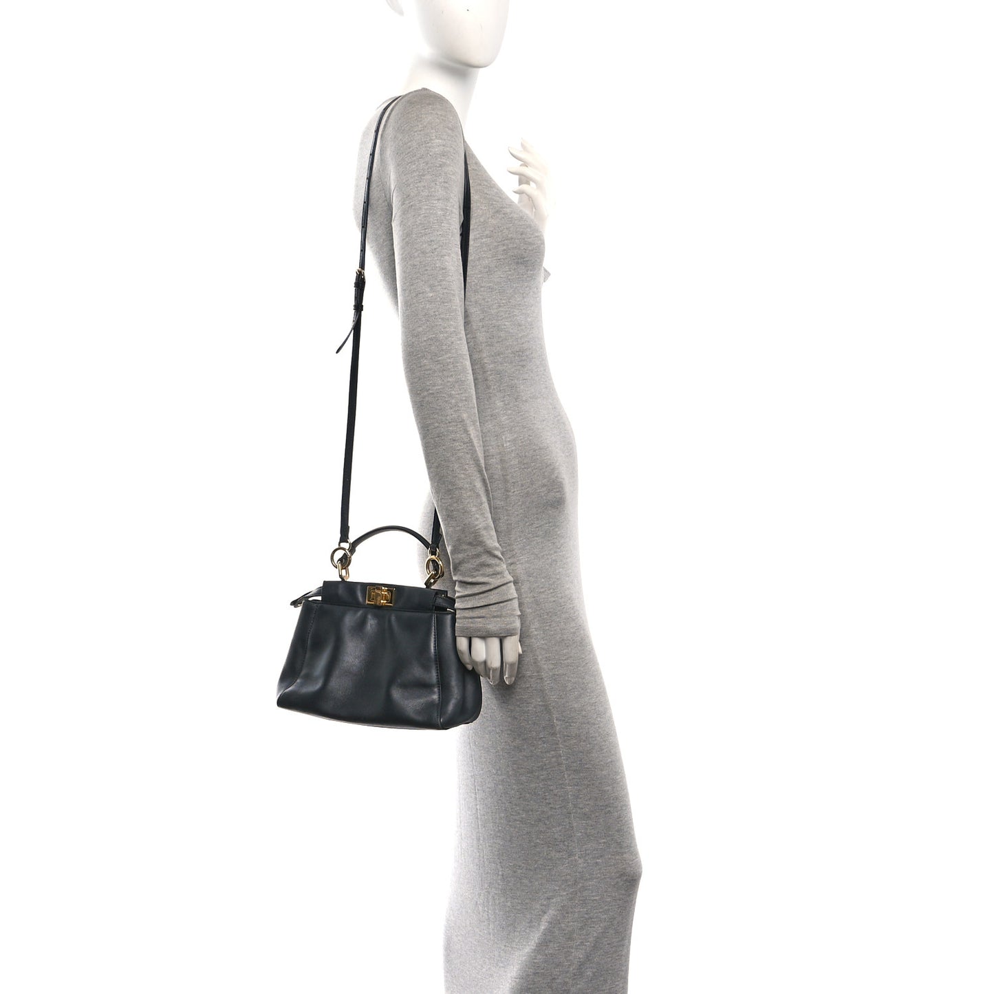 Nappa Mini Peekaboo Iconic Satchel Black