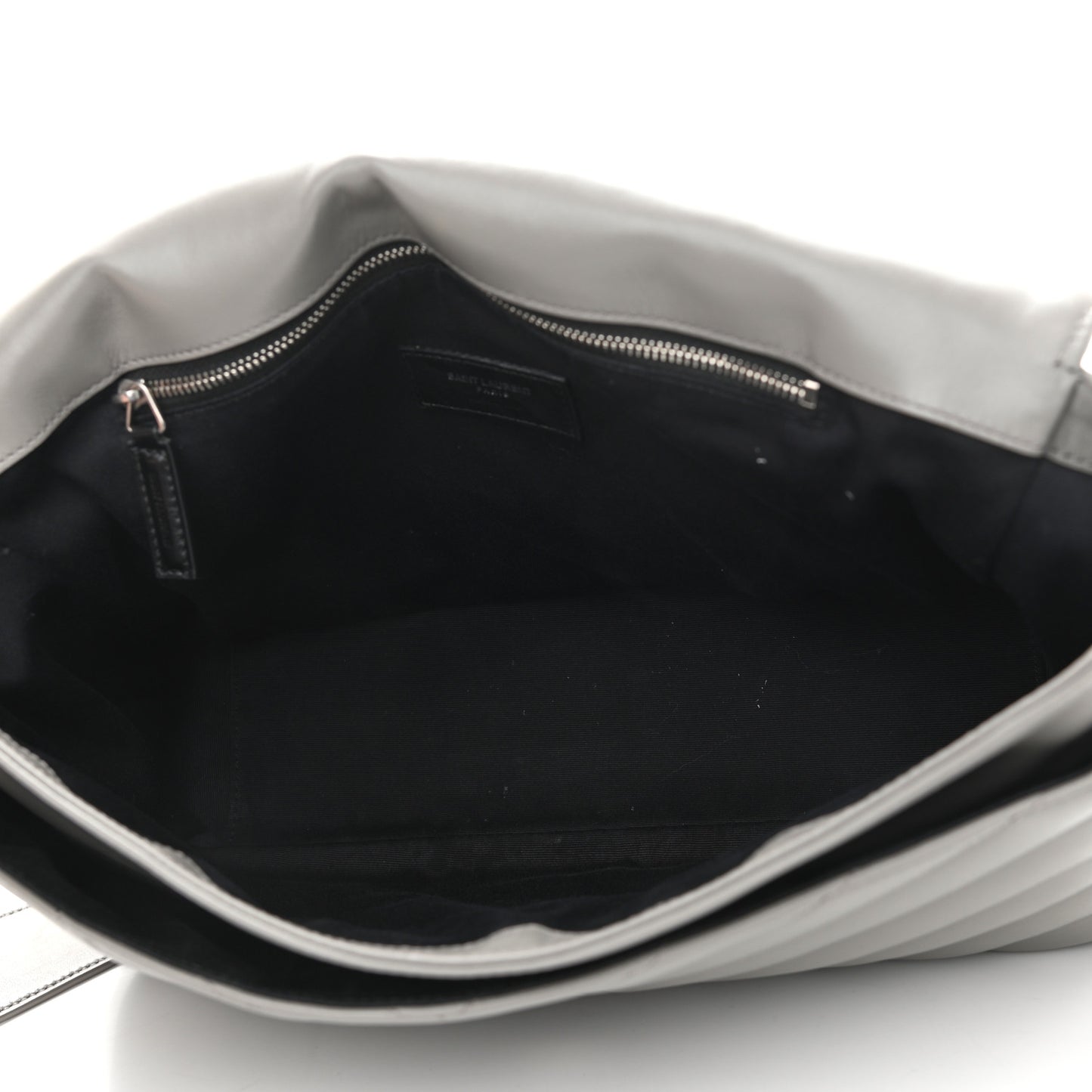 Calfskin Y Quilted Monogram Loulou Shoulder Bag Pearl Grey