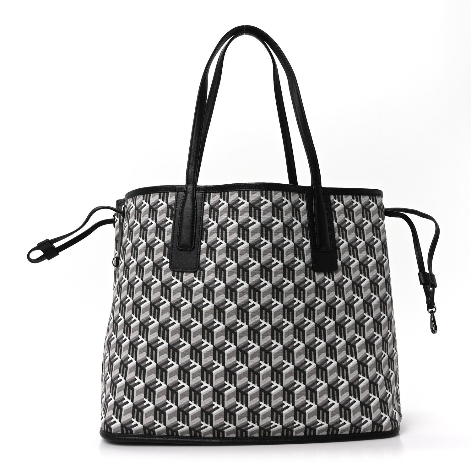 MCM Visetos Medium Liz Reversible Shopper Tote Black 3 of 16