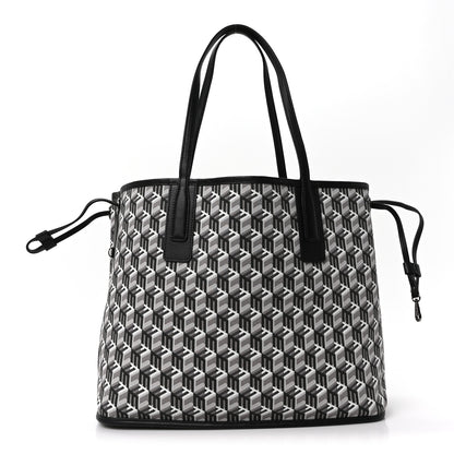 MCM Visetos Medium Liz Reversible Shopper Tote Black 3 of 16