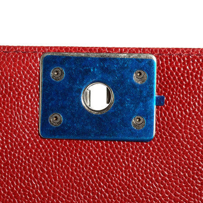 Chanel Caviar Quilted New Medium Boy Flap Dark Red 9 of 9