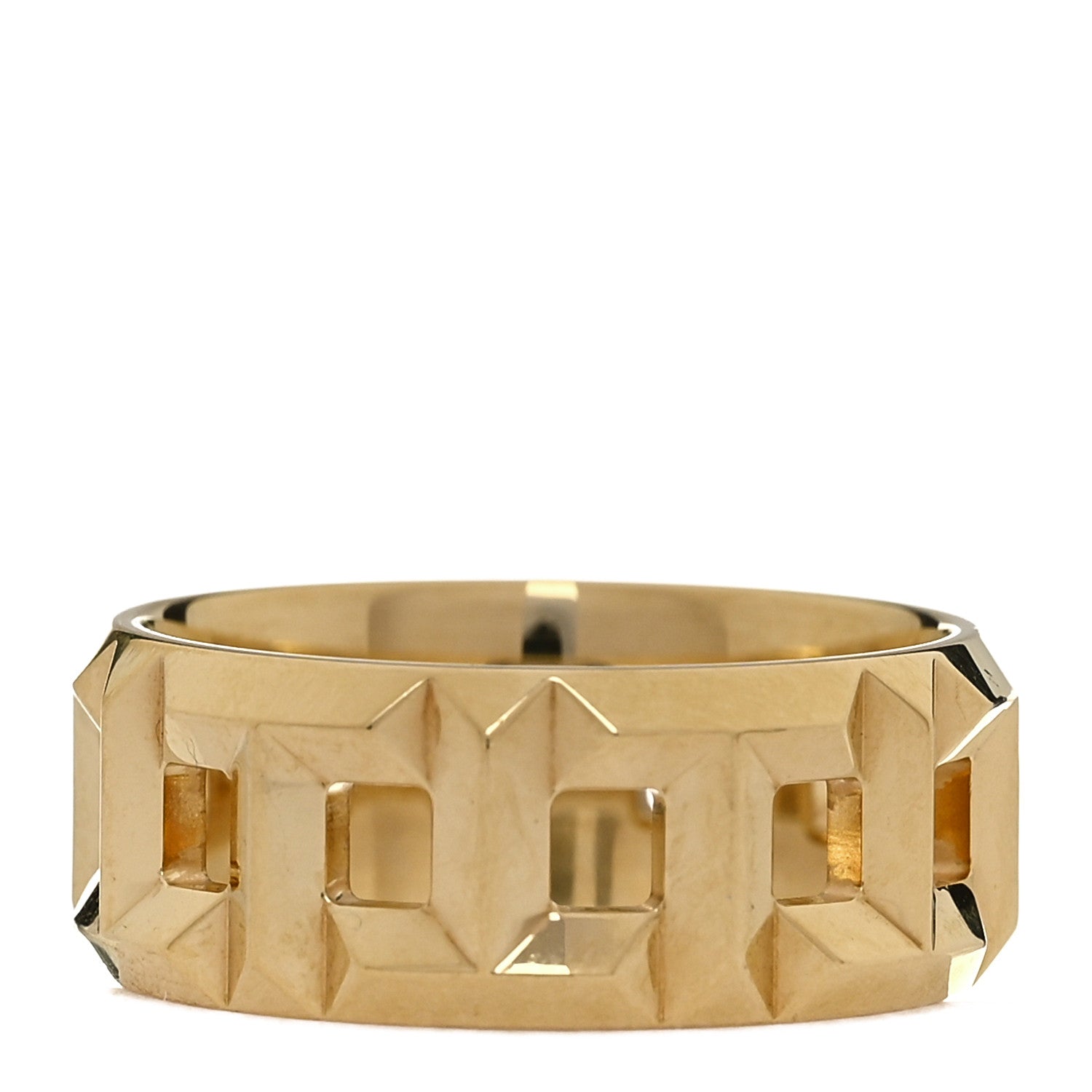 Tiffany 18K Yellow Gold T True Wide Ring 54 7 3 of 5
