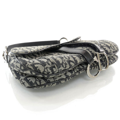 Christian Dior Monogram Double Saddle Bag Black 4 of 7