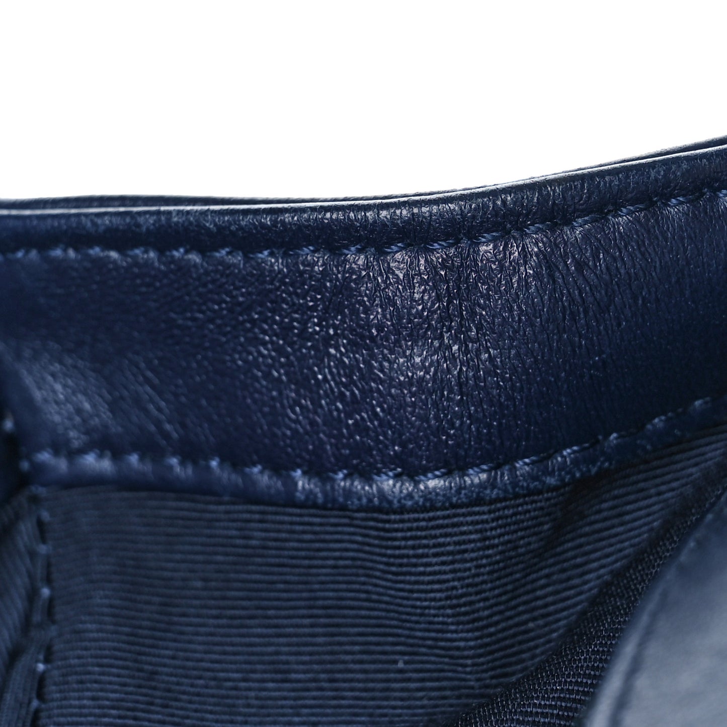 Lambskin Quilted New Medium Boy Flap Dark Navy Blue