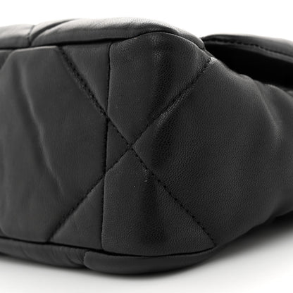 Chanel Goatskin Quilted Medium Chanel 19 Flap Black 10 of 10