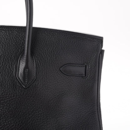 Hermes Taurillon Clemence Birkin 35 Black 12 of 44