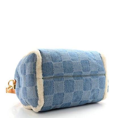 Louis Vuitton Denim Shearling Speedy Bandouliere 40 3 of 9