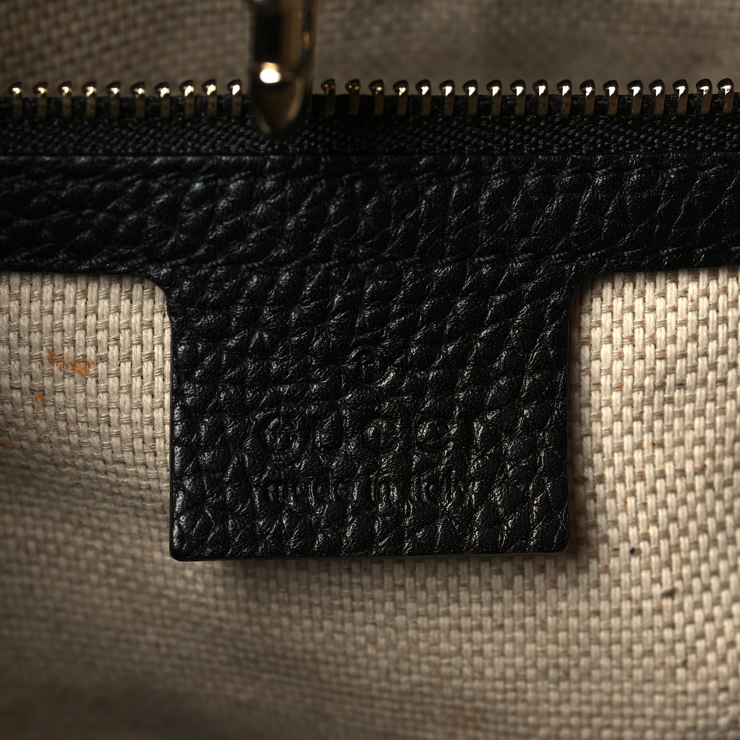 Gucci Pebbled Calfskin Medium Soho Chain Shoulder Bag Black 6 of 10