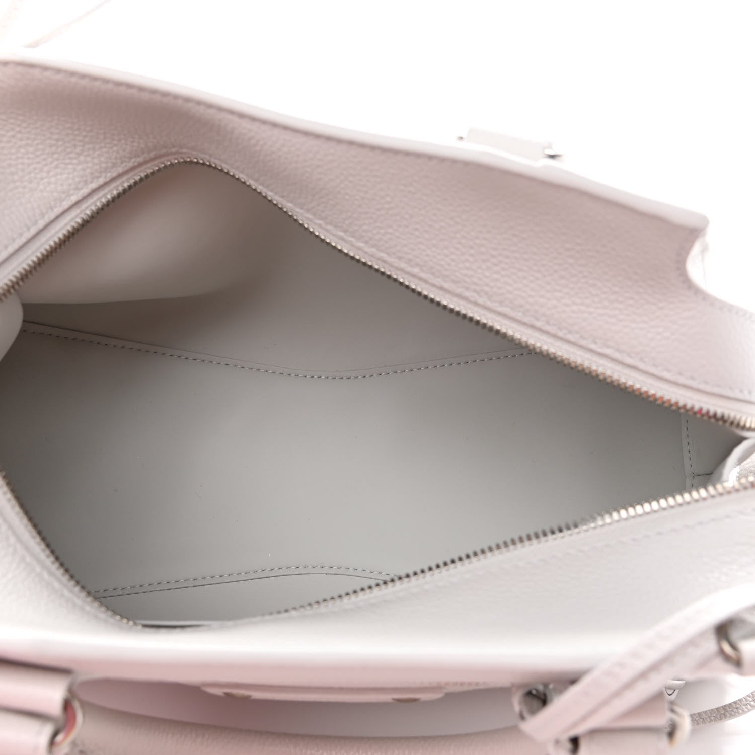 Balenciaga Grained Calfskin Neo Classic Silver Hardware S City Chalky White 5 of 9