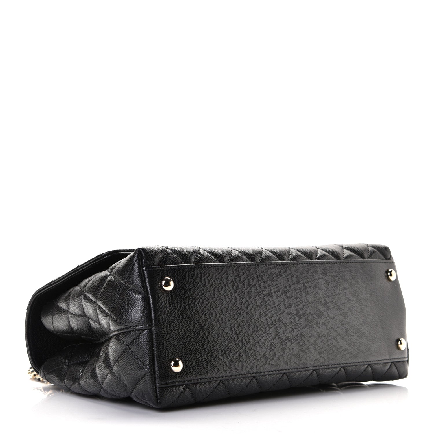 Chanel Caviar Quilted Small Coco Handle Flap Black 4 of 5