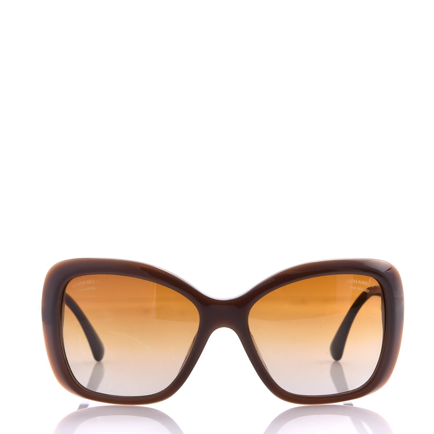 Chanel Pearl Polarized Square Sunglasses 5303-H Brown 2 of 8