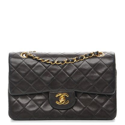 Chanel Lambskin Quilted Small Double Flap Black 1 of 8