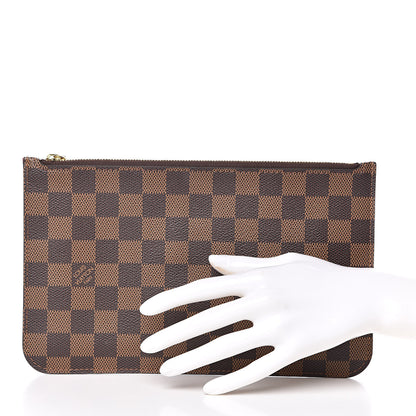 Louis Vuitton Damier Ebene Neverfull MM GM Pochette 2 of 9
