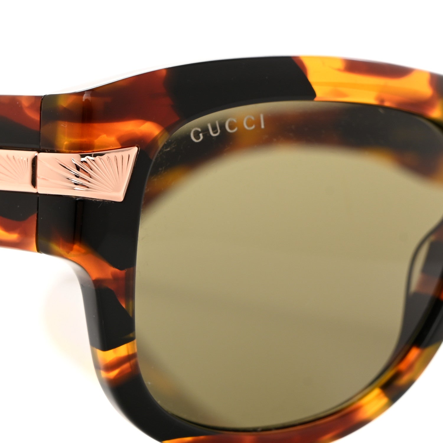 Gucci Acetate Square Frame Sunglasses GG1517S Tortoise 5 of 8