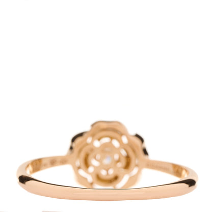 Chanel 18K Rose Gold Diamond Extrait de Camelia Ring 64 10.75 3 of 6