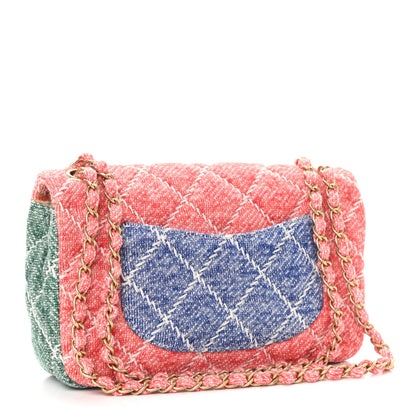 Chanel Jersey Quilted Medium Fabrics and Co Flap Multicolor 2 of 8