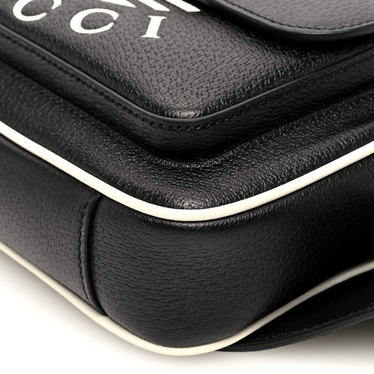 X ADIDAS Textured Dollar Calfskin Belt Bag Black