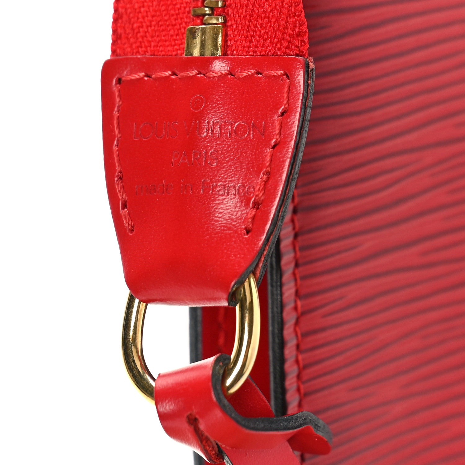 Louis Vuitton Epi Pochette Accessories 24 Castillan Red 6 of 9