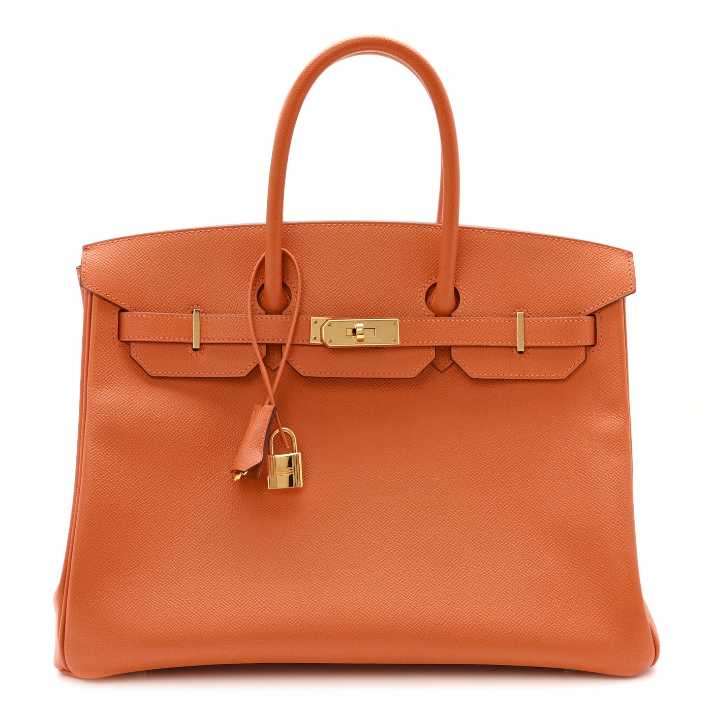 Epsom Birkin 35 Orange