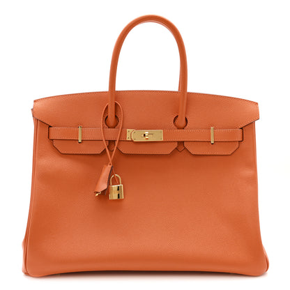 Hermes Epsom Birkin 35 Orange 1 of 13