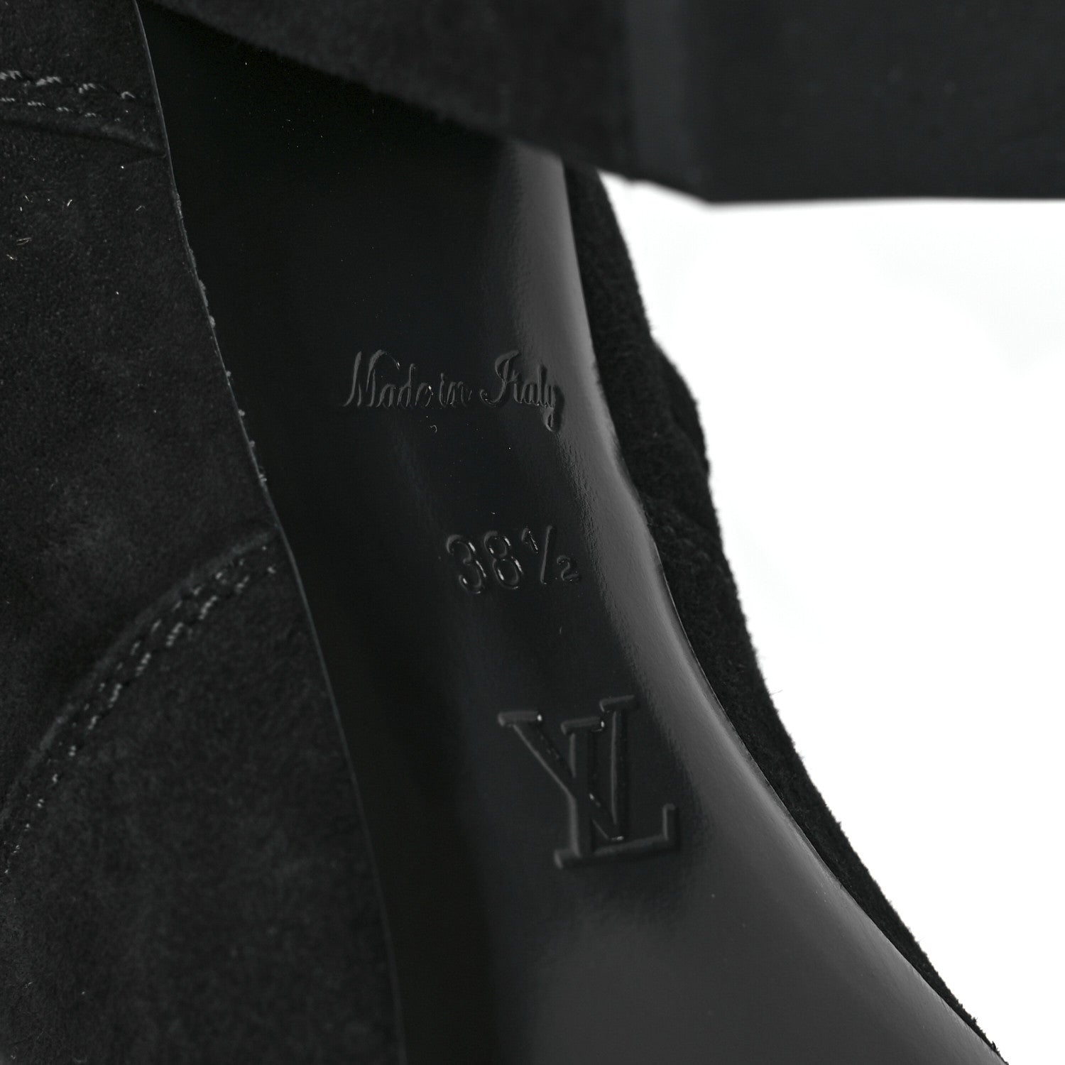 Louis Vuitton Suede Skyline Thigh High Boots 38.5 Black 6 of 6