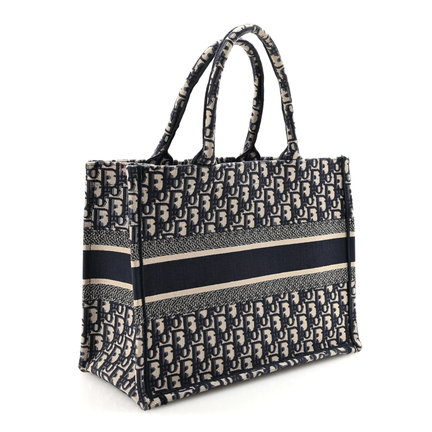 Oblique Medium Book Tote Blue Multicolor