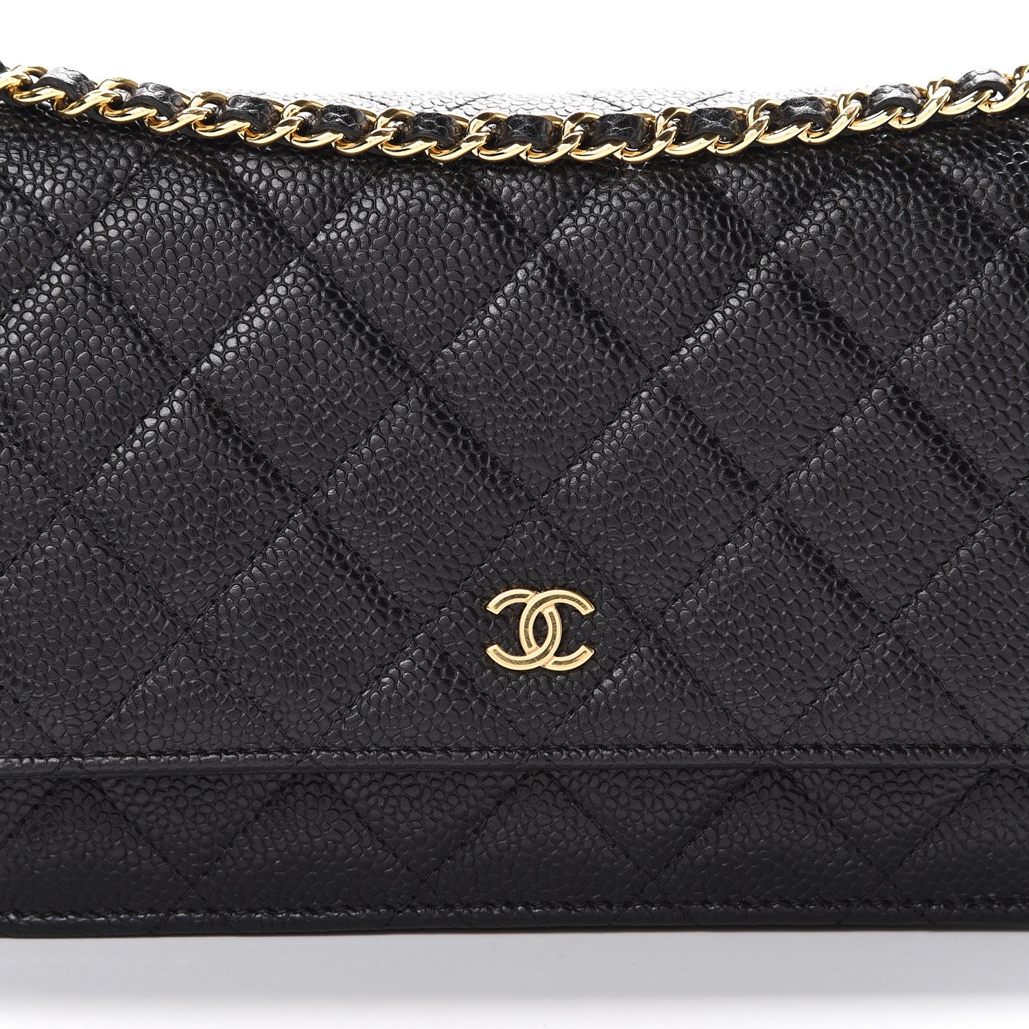Chanel Caviar Quilted Wallet On Chain WOC Black 9 of 11