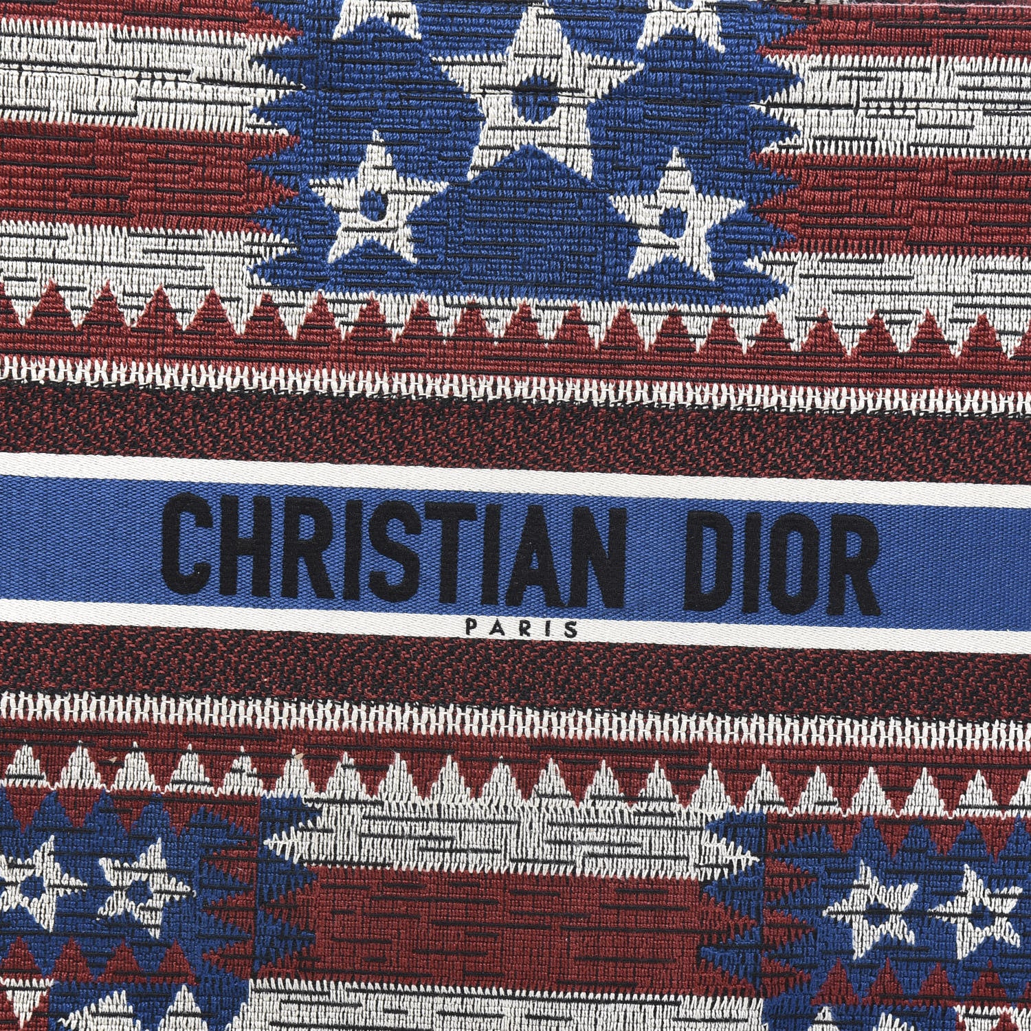 Christian Dior Canvas Embroidered Exclusive US Book Tote Multicolor 9 of 9