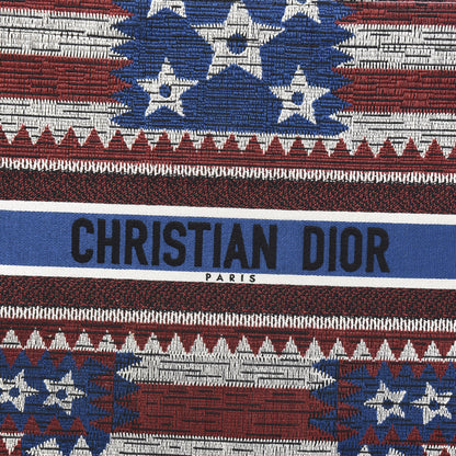 Christian Dior Canvas Embroidered Exclusive US Book Tote Multicolor 9 of 9