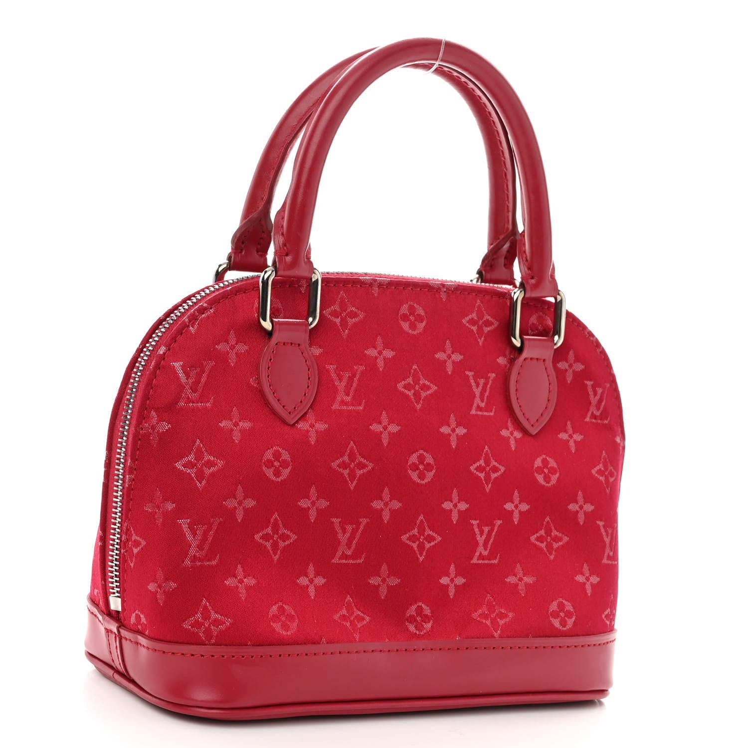 Louis Vuitton Satin Monogram Little Alma Rouge 3 of 9