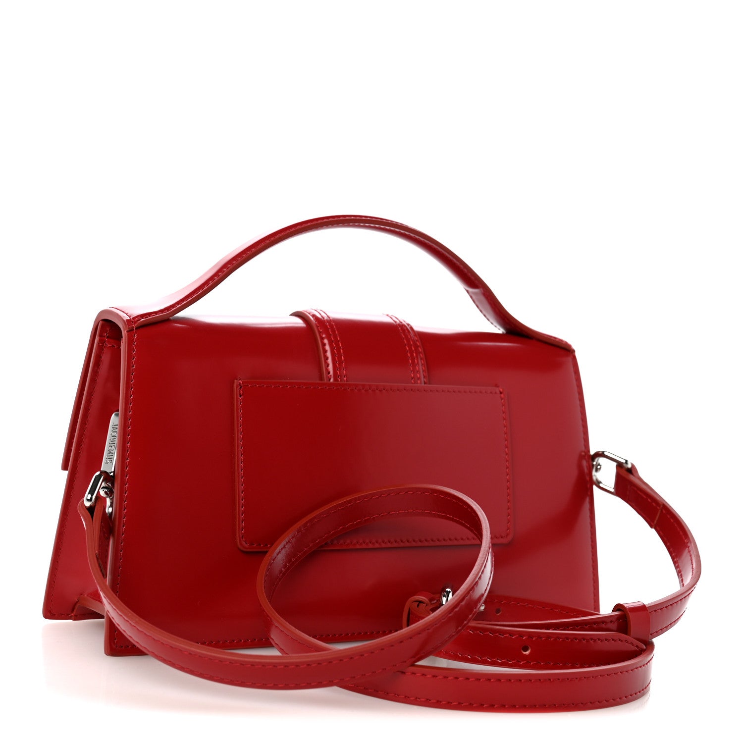 Jacquemus Glazed Calfskin Le Grand Bambino Red 2 of 8