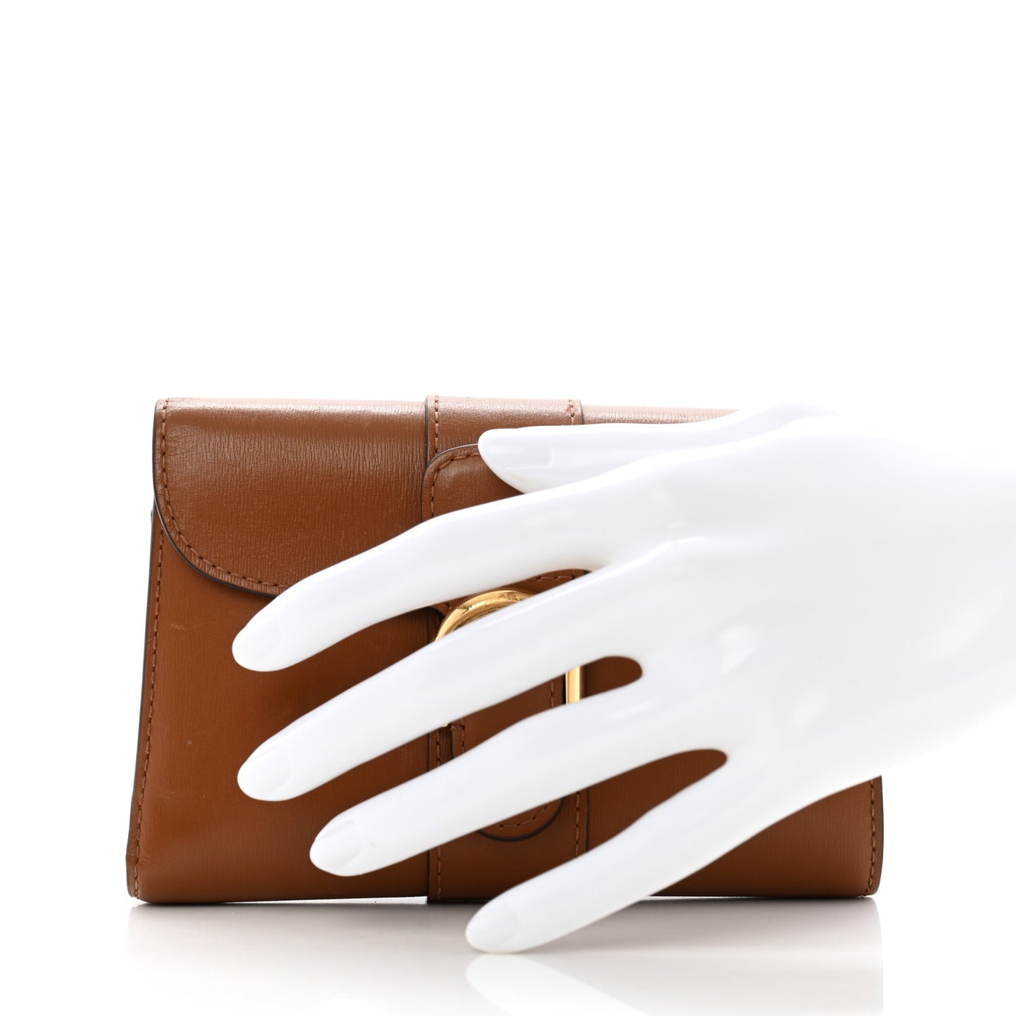 Calfskin Brillant Compact Wallet Vegetal