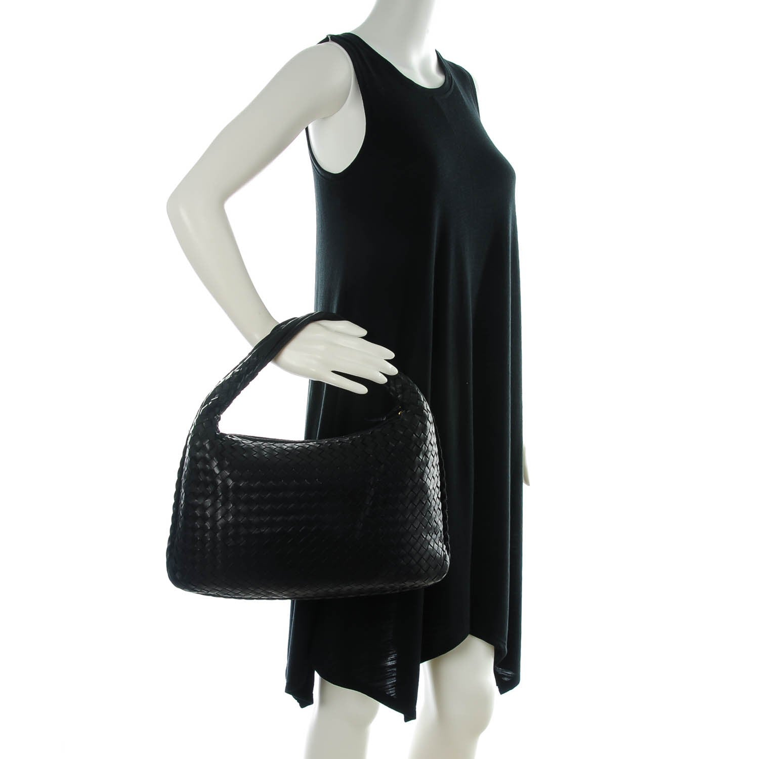 Bottega Veneta Nappa Intrecciato Medium Veneta Hobo Black 2 of 8