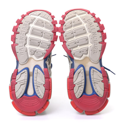 Balenciaga Rubber Mesh Bi-Color Mens Track.2 Open Sneakers 42 Beige Blue Red 4 of 4
