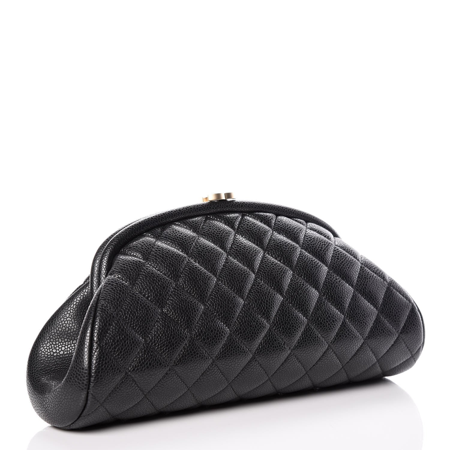 Chanel Caviar Quilted Timeless Clutch Black 3 of 10