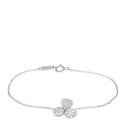 Tiffany Platinum Diamond Paper Flowers Bracelet 1 of 4