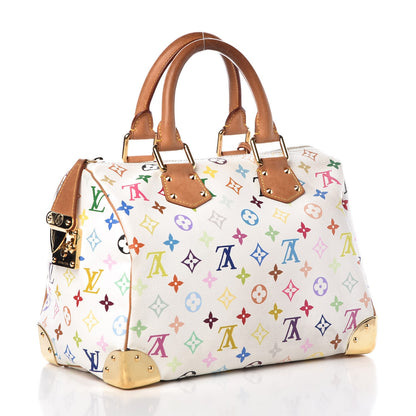 Louis Vuitton Monogram Multicolor Speedy 30 White 3 of 11