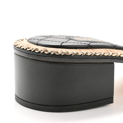 Chanel Lambskin Quilted Chain CC Sandals 40 Black 13 of 15