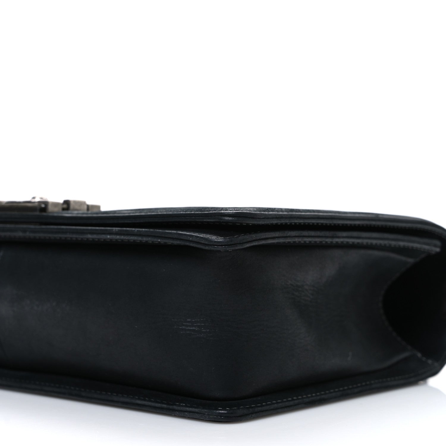 Chanel Suede Calfskin Quilted New Medium Boy Flap Black 10 of 11