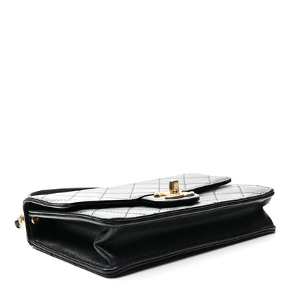 Chanel Lambskin Quilted Small Chic Pearls Flap Black 4 of 10