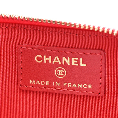 Chanel Caviar Quilted Classic iPhone Pouch Red 6 of 7
