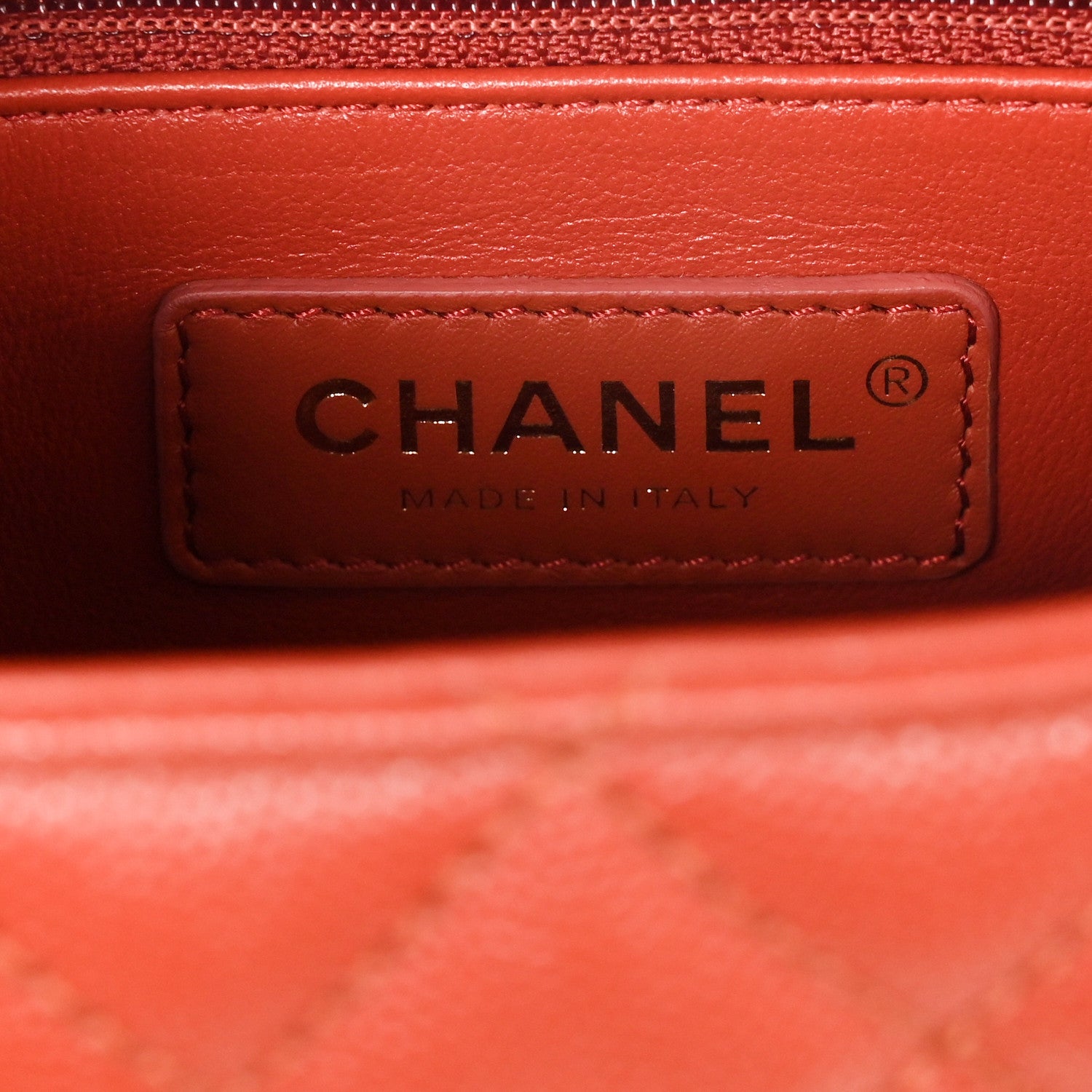 Chanel Caviar Quilted Mini Coco Handle Flap Dark Orange 6 of 11