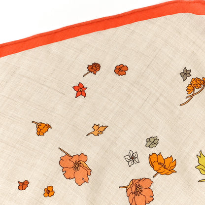 Hermes Cashmere Silk Robre Legre Giant Triangle Scarf Orange Naturel Kaki 4 of 4
