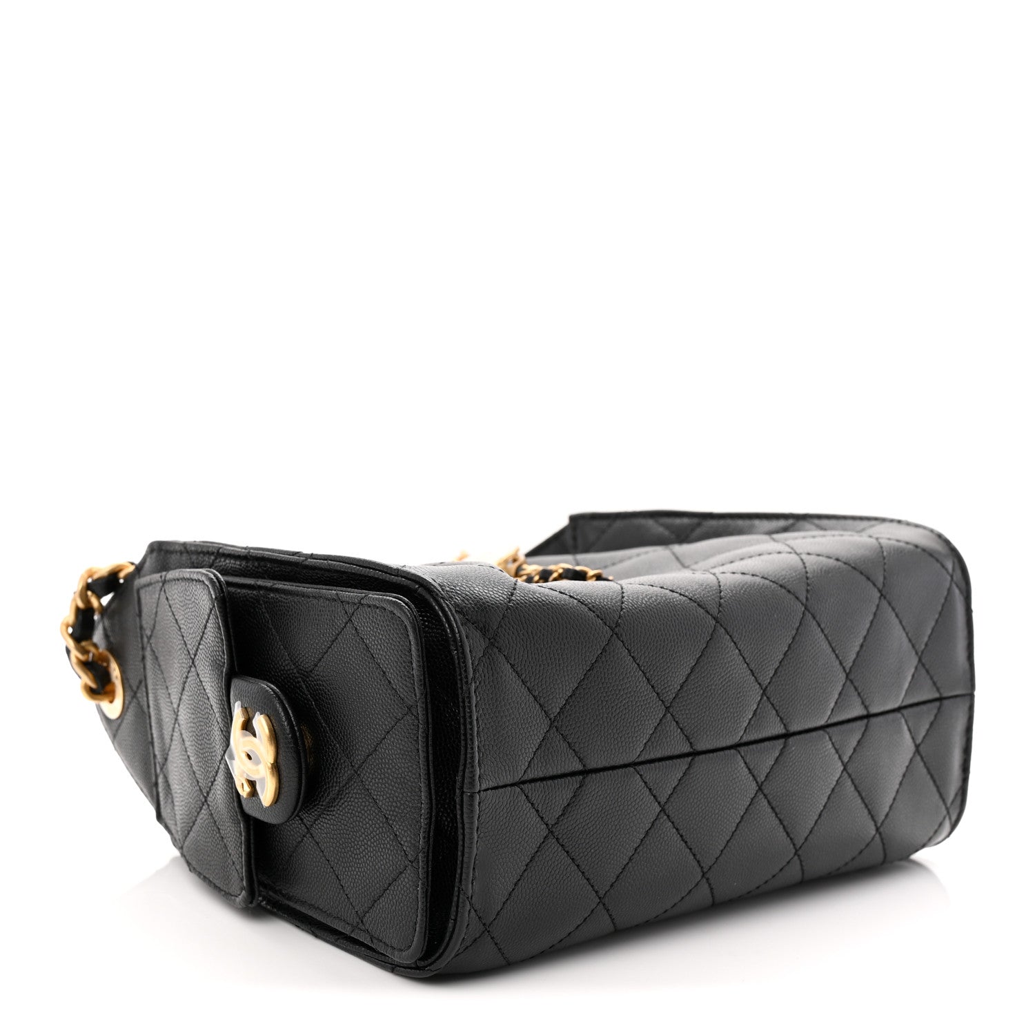 Chanel Caviar Quilted Mini Chanel 25 Handbag Black 4 of 11