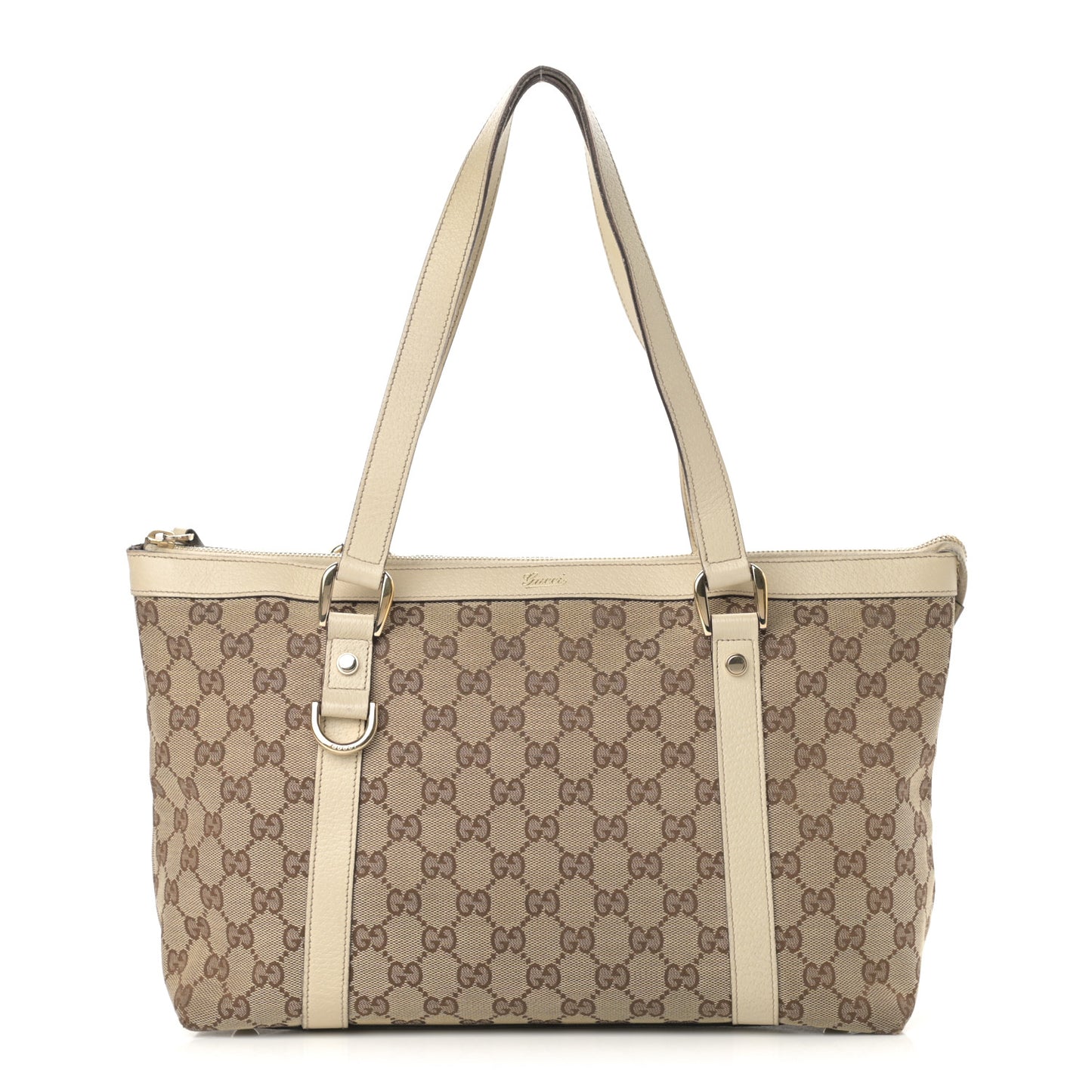 Monogram Medium Abbey Tote Off White