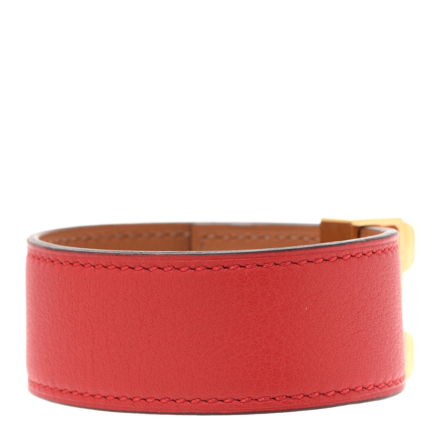 Hermes Swift Collier de Chien CDC 24 Bracelet T3 Rouge De Coeur 3 of 7