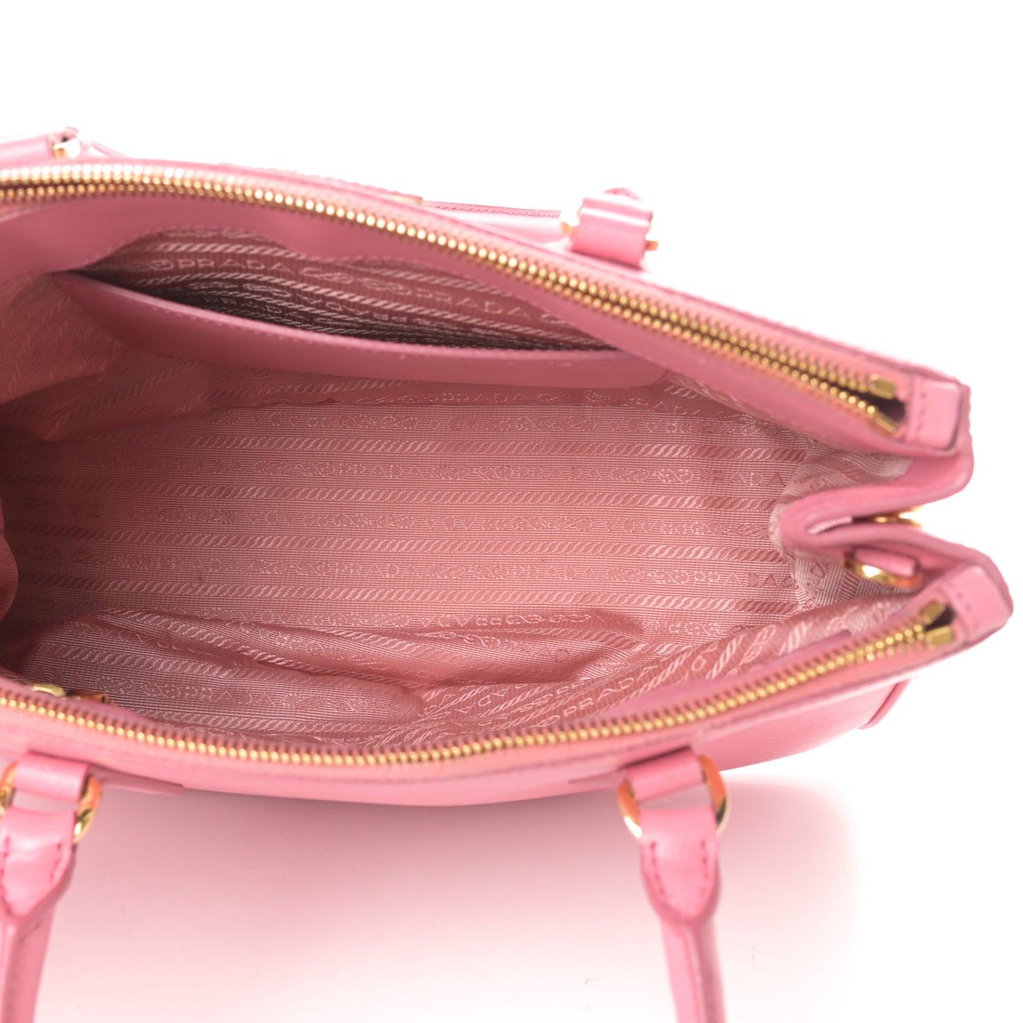 Saffiano Small Galleria Double Zip Tote Petalo