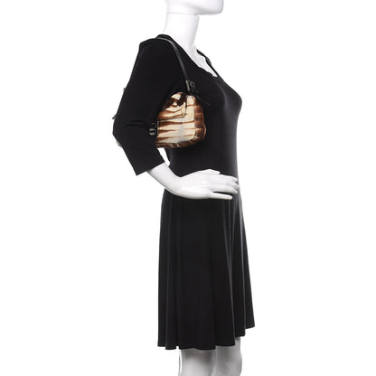 Fendi Calf Hair Zebra Print Baguette Brown 2 of 10