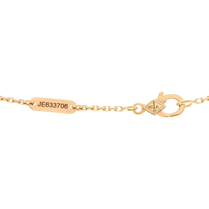 Van Cleef & Arpels 18K Yellow Gold Black Onyx Vintage Alhambra Pendant Necklace 4 of 5