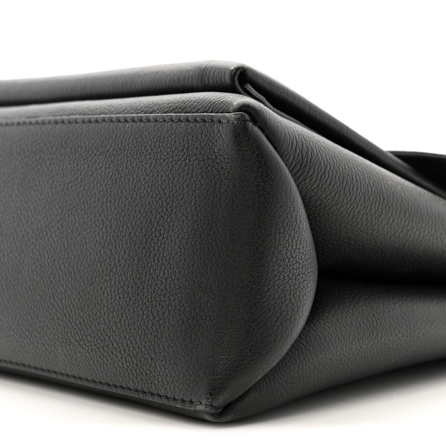 Soft Calfskin My Lockme Top Handle Black